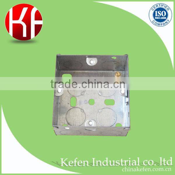 Pre-galvanized wholesale customized light eletric plug switch box with receptacle cover for wire