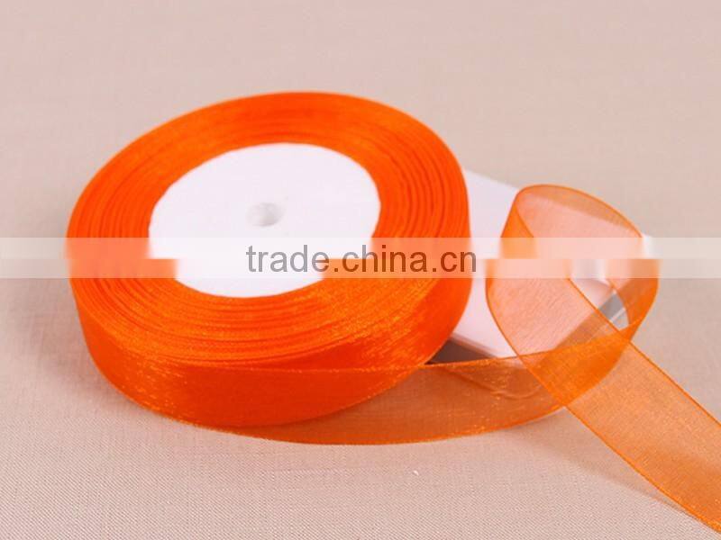 38mm red woven edged organza ribbon wedding foral card craft making gift cake flower decoration