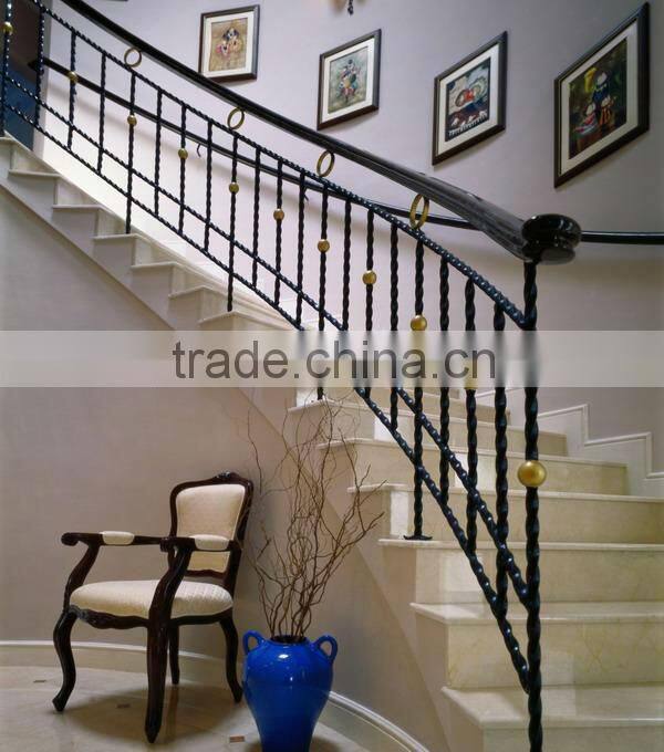 Top-selling nice welded cast iron pvc handrail for outside