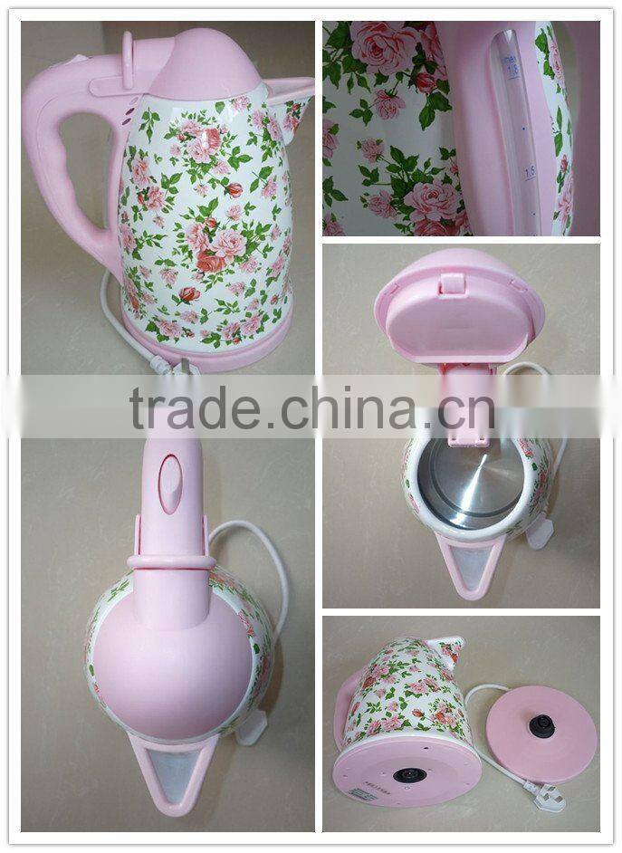 360 degrees rotating basenew designed enamel electric kettle, jug kettle, CE/RoHS approved enamel kettle, enamel water kettle