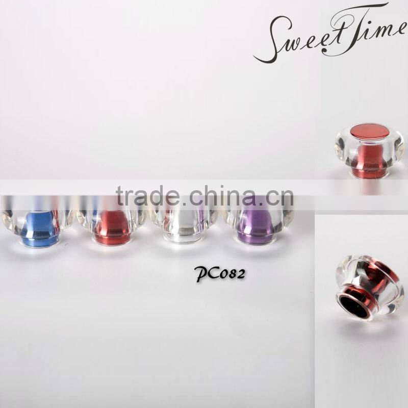 ODM aluminum lid/cap with leather coating for perfume bottle sealing