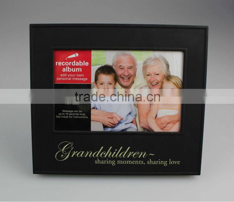 Voice recording funia photo/ picture frames with voice recorder for Christmas greetings