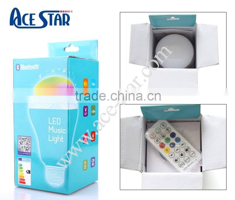 2016 Portable muti-functional speaker system wireless LED music bulb audio speakers