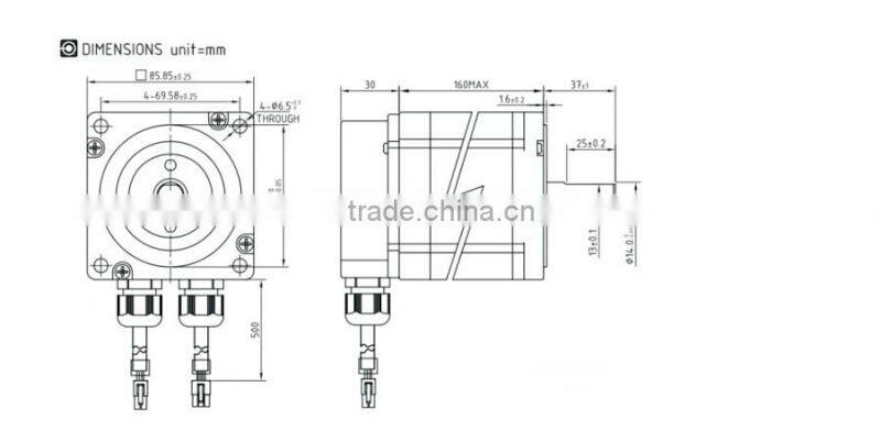3Nm 6A 2PH NEMA34 86mm cheap 2 phase close loop stepper motor controller kit
