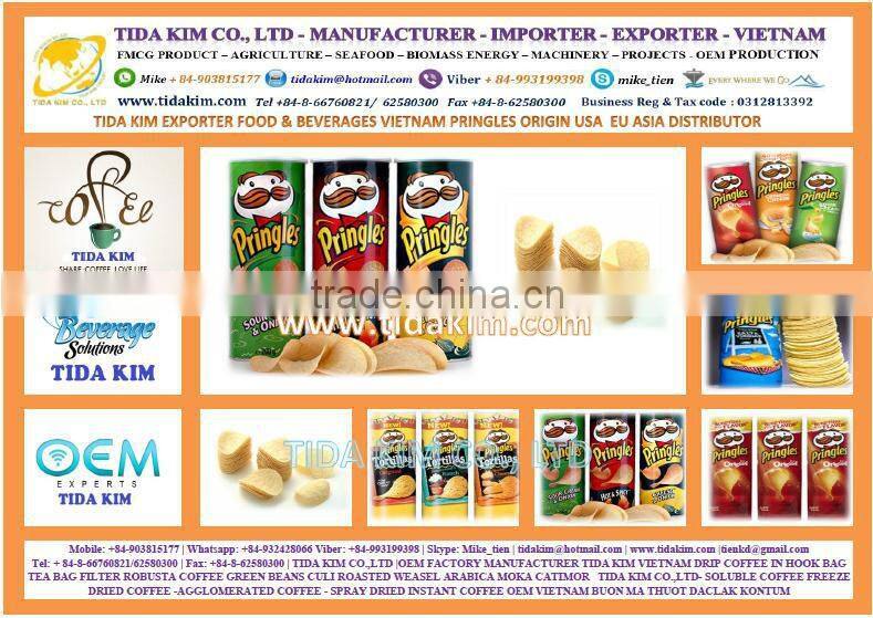 150GR PRINGLES POTATOES -EXPORTER - OREO CHOCOLATE- ORANGE STRAWBERRY TIDA KIM - COOKIES CREAM FOOD BUICUIT VIETNAM