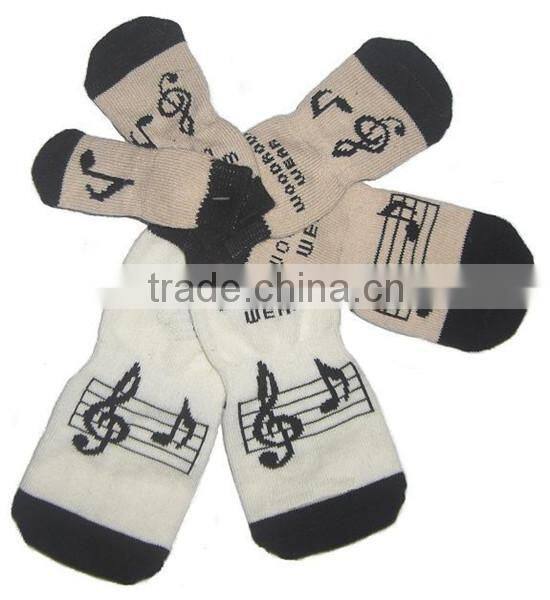 Adorable dog knitting socks / scratch prevention pet sock anti-slip stocking