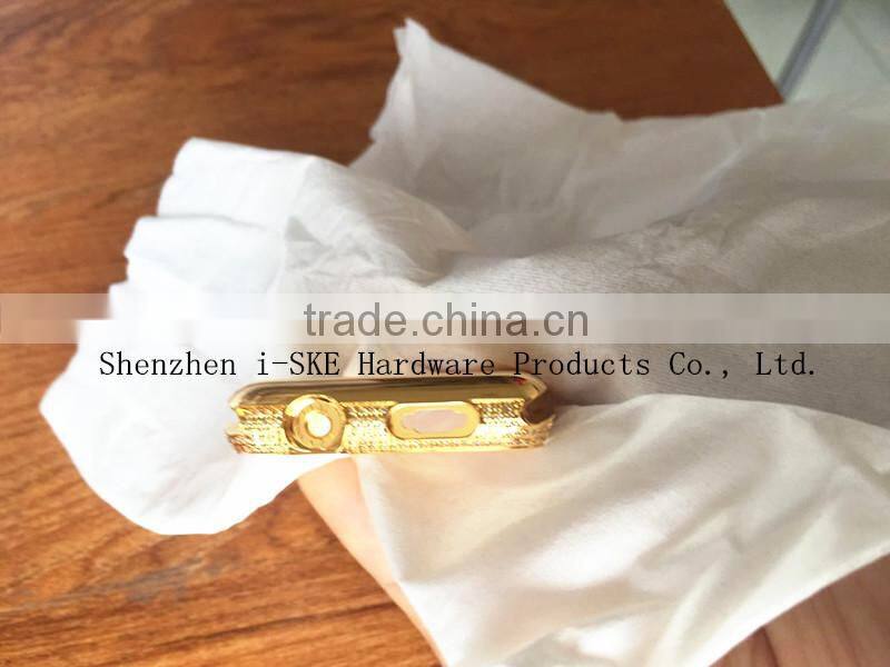 Luxury Gold Case for Apple Watch ,Side Diamond Housing for Smartwatch