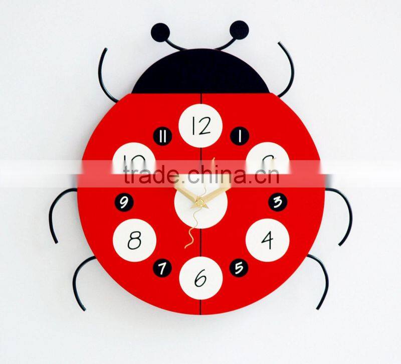 Beautiful animal cartoon acrylic wall clock