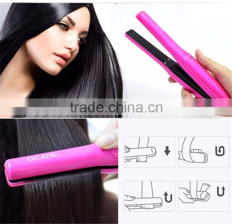 Fast temperature speed PTC flat iron hair straightener royale