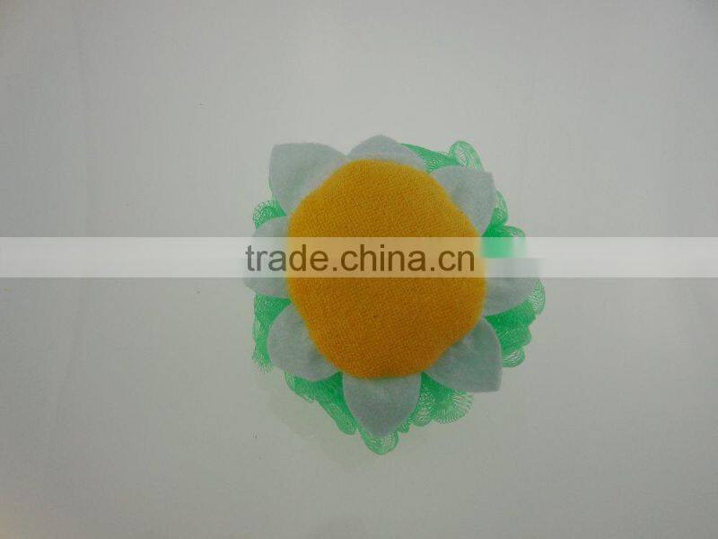 Cartoon mesh bath sponge shower puff mesh sponge exfoliating bath gloves SLS006-01