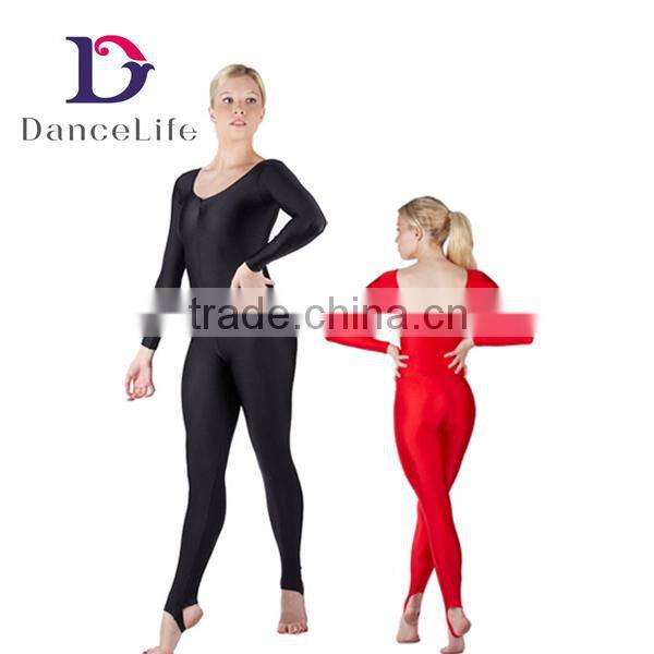 A2619 Long sleeved Unitard ballet dance unitards for sale