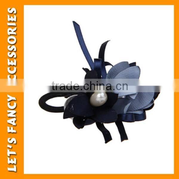 PGHD0345 Fashion multi-color girls elastic hair band with bead