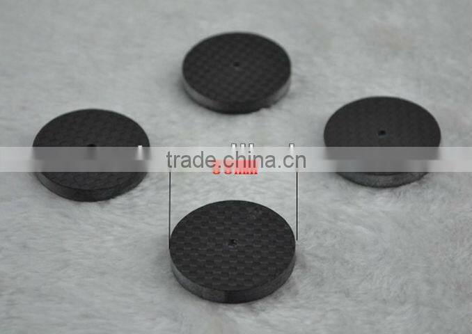 Carbon Fiber Speaker Spike Pad Base Stand Protective Black Gray