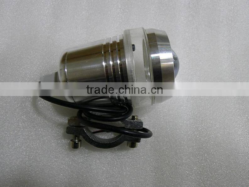 12V Black 30W U2 LED Laser Gun Day waterproof Spot Light Motorcycle Driving Front Headlight