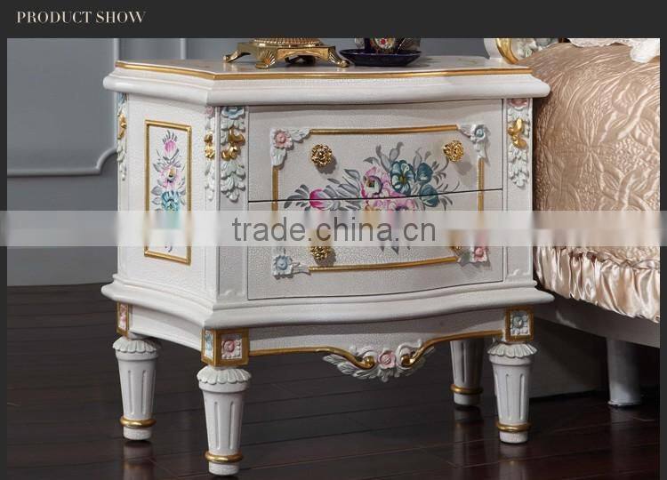 Rococo 2 Drawers Bedside Cabinet - Antique spanish furniture