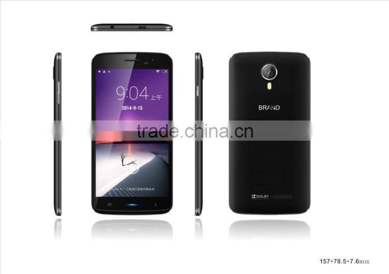 5.5inch MTK6582 Quad core cheapest high end android mobile