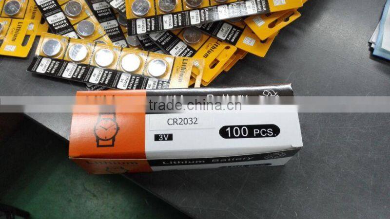 CE approved 3V lithium cr2032 rechargeable battery with holder