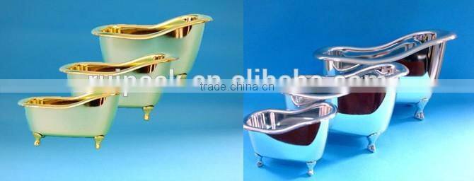 PS mini bathtub, plastic mini bathtub for packing bath product,