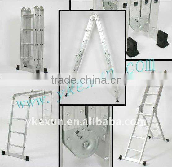 Aluminium folding combination ladder with EN131 standard