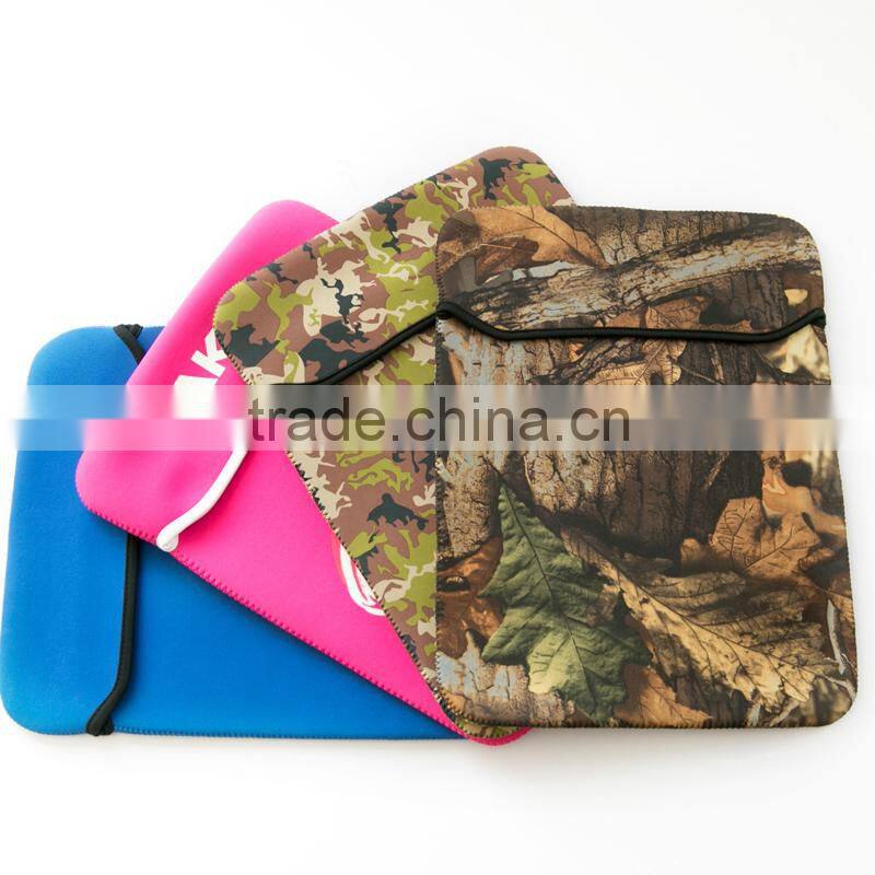 Flat neoprene laptop bag computer case