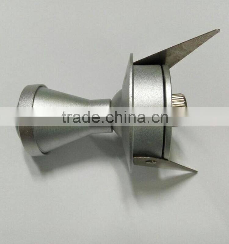 rotatable fiber optic cabinet light for museum