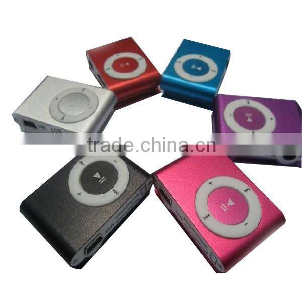 Promotion gift mini metal clip bible mp3 player with LED screen