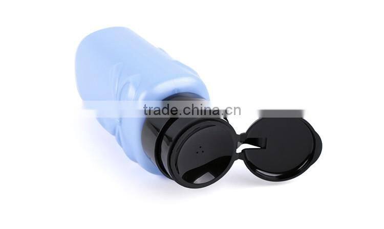 2016 wholesales 180mL blue empty nail pressing bottle for custom nail polish bottle