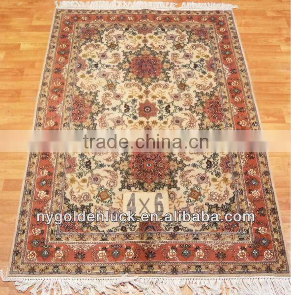 4x6ft flower design wool carpets