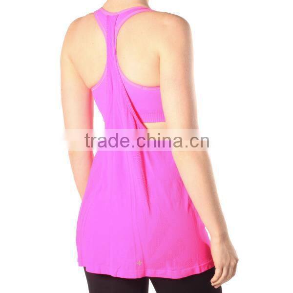 100% cotton loose style gym tank top for women