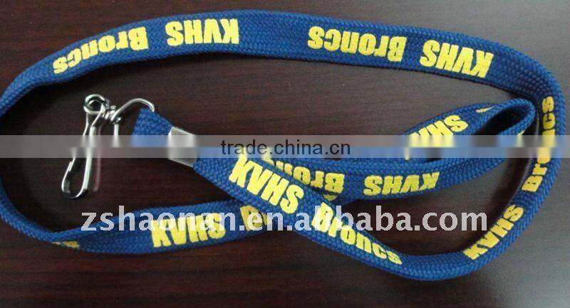 Screen printed tubular straps