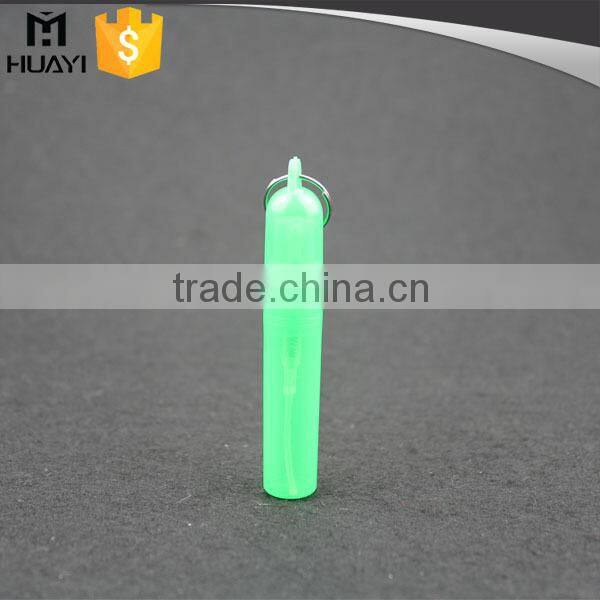 4ml green custom made cosmetic plastic bottle perfume tube with ring
