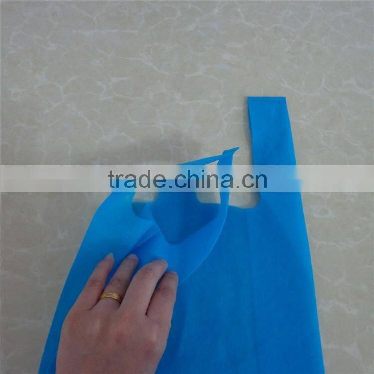 Shopping pp bag non woven bag t-shirt vest carrier handle shopping pp non woven bag