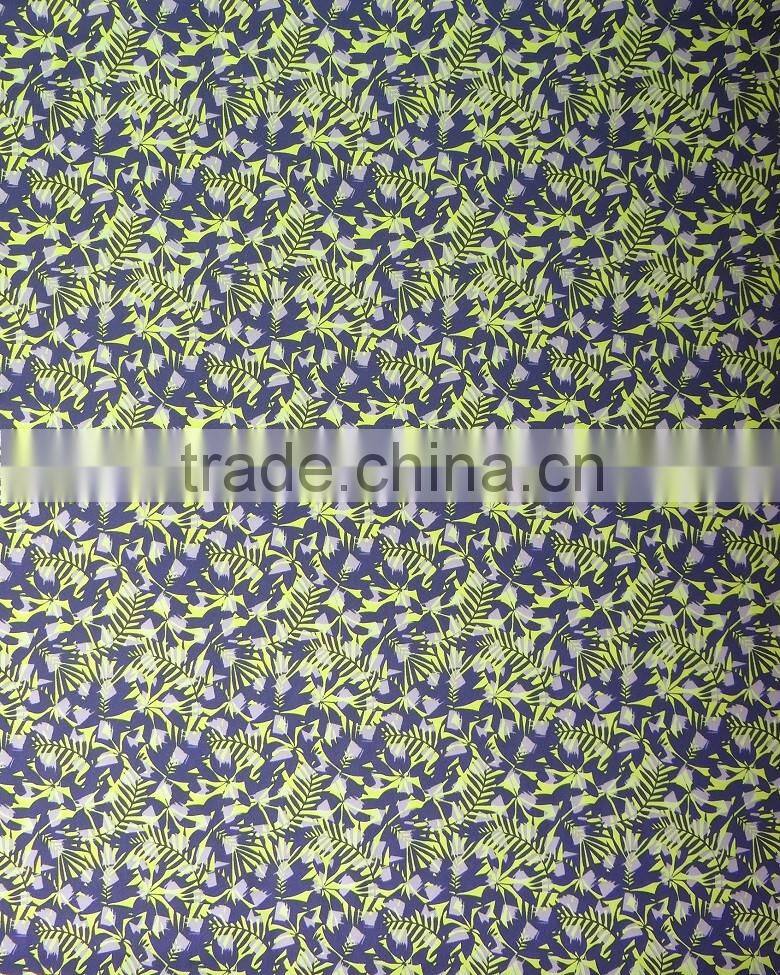 designer blue lycra beach wear print fabric