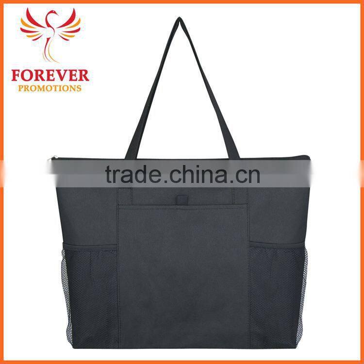 Water Resistant Non-woven Voyager Reinforced 20" Handles Tote Bag