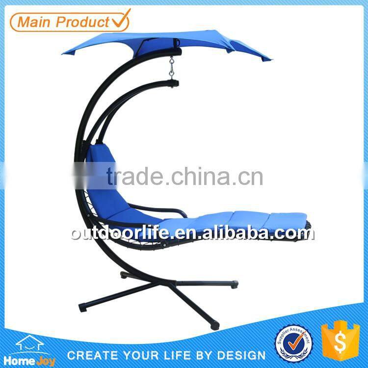 Hot Sale Steel Metal Garden Hammock Swing Chair With Canopy