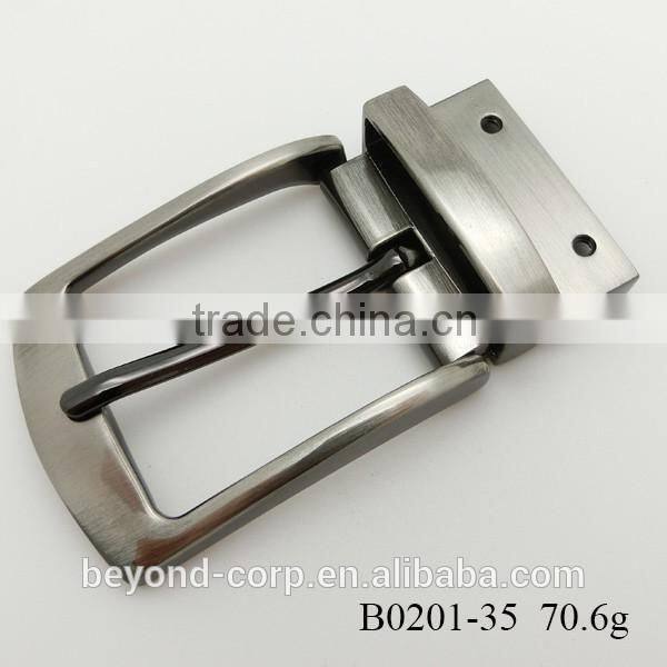 Custom reversible double-faced pins buckle screw fixed belt buckle made in china