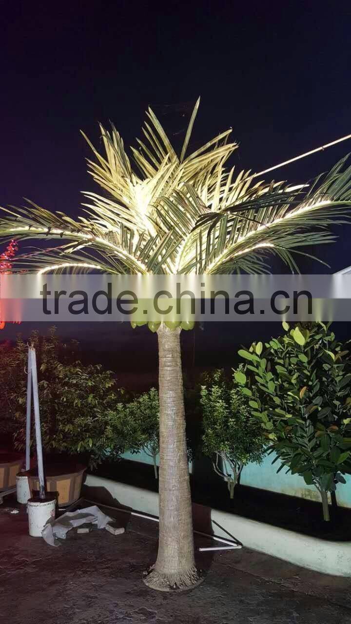 Acrylic Christmas Led Light Tree Outdoor Coconut Palm Tree LED Lights