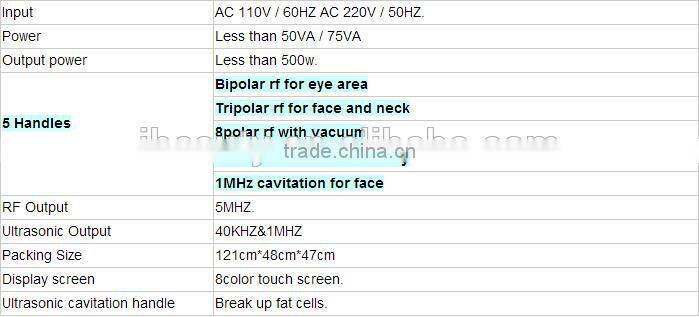 5 in 1 Lipo Ultrasonic Cavitation Machine/Slimming Beauty Machine