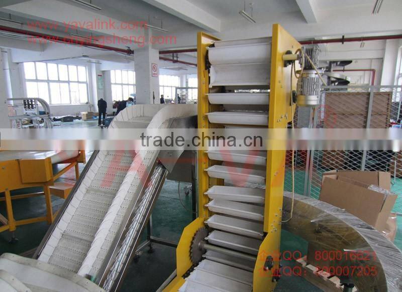 Z style vertical bucket conveyor for packing machine