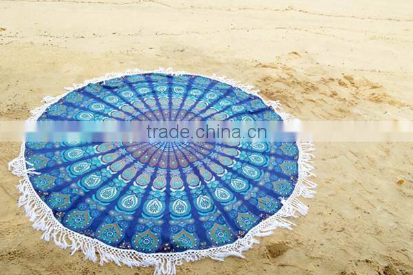 Indian Mandala Beach Roundie Tapestry Mandala Round Roundie Yoga Mat Beach Throw Bohemian Roundie Hippie Mandala Round Throw