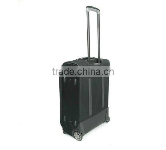 2014 china factory 2PCS eva travel trolley bag/600d polyester eva luggage trolley bag/travel trolley luggage bag