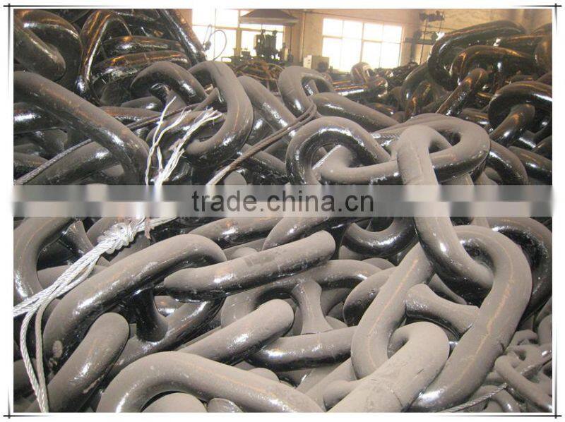 Welded Steel Black Stud Link Anchor Chain