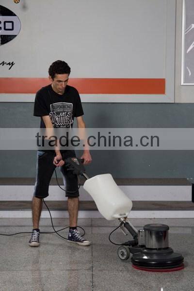 Single disc hand held multifunctional floor polishing machine