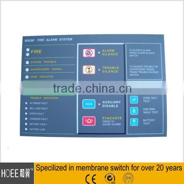 Embossing membrane switches with ISO certificated