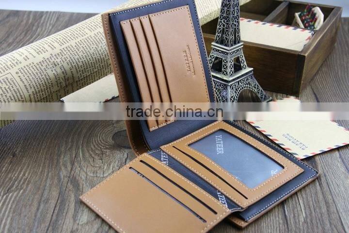 Mens PU Leather Wallet Pocket ID Credit Card Clutch Bifold Money Purse