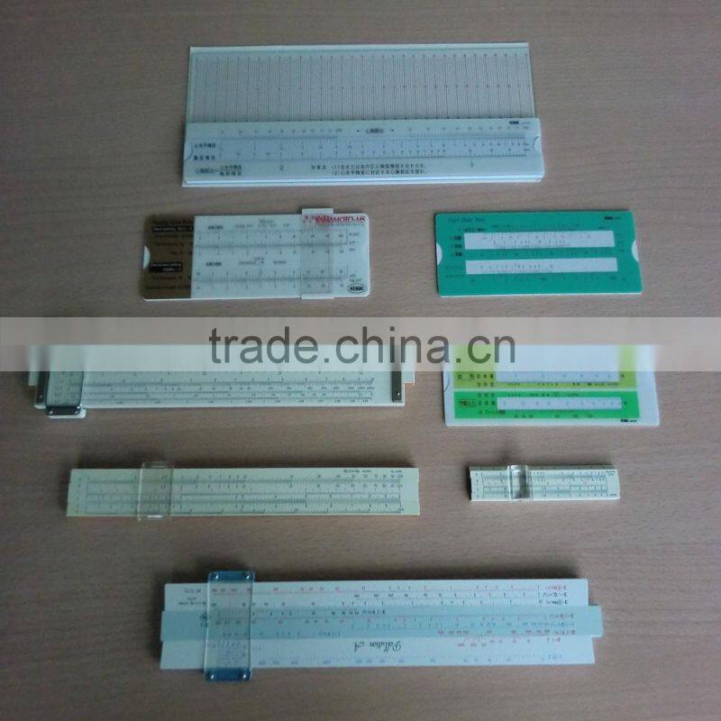 Reliable Japan-made slide rules used as electroplating instrument
