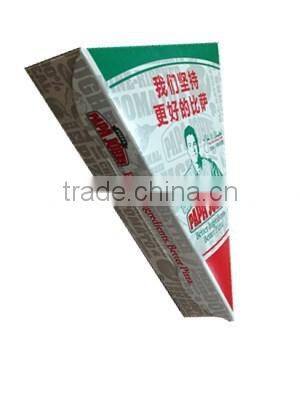customized food grade triangle pizza box