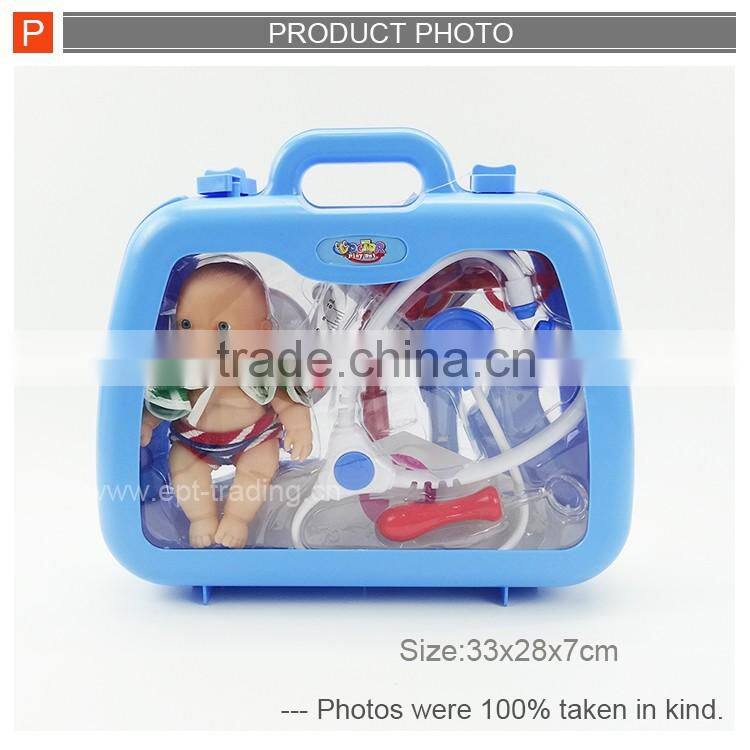 Educational pretend kids doctor toy play medical toys with sound