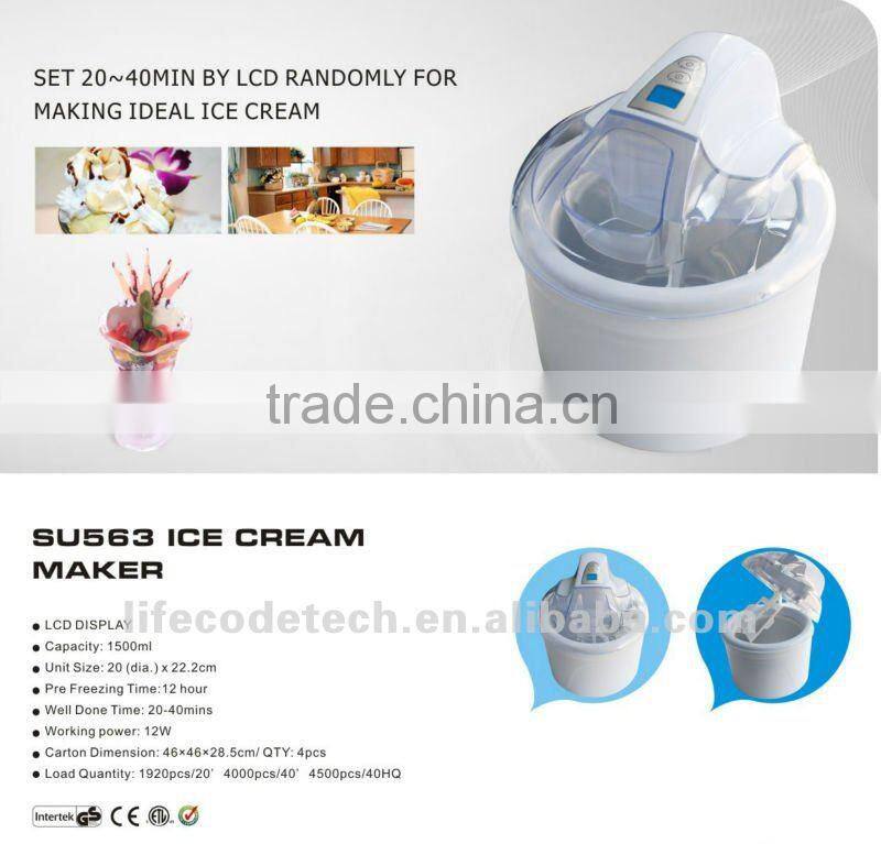 1.5 liter ice cream maker