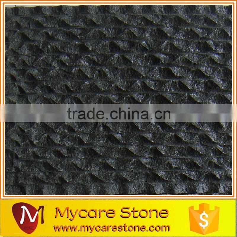 Dark Grey Andesite Basalt Stone Floor Tile Honed Surface